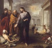 Bartolome Esteban Murillo Christ Healing the Paralytic at the Pool of Bethesda oil on canvas